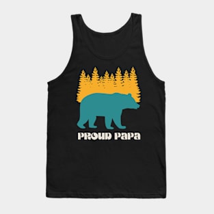 Proud Papa Forest Bear Tank Top